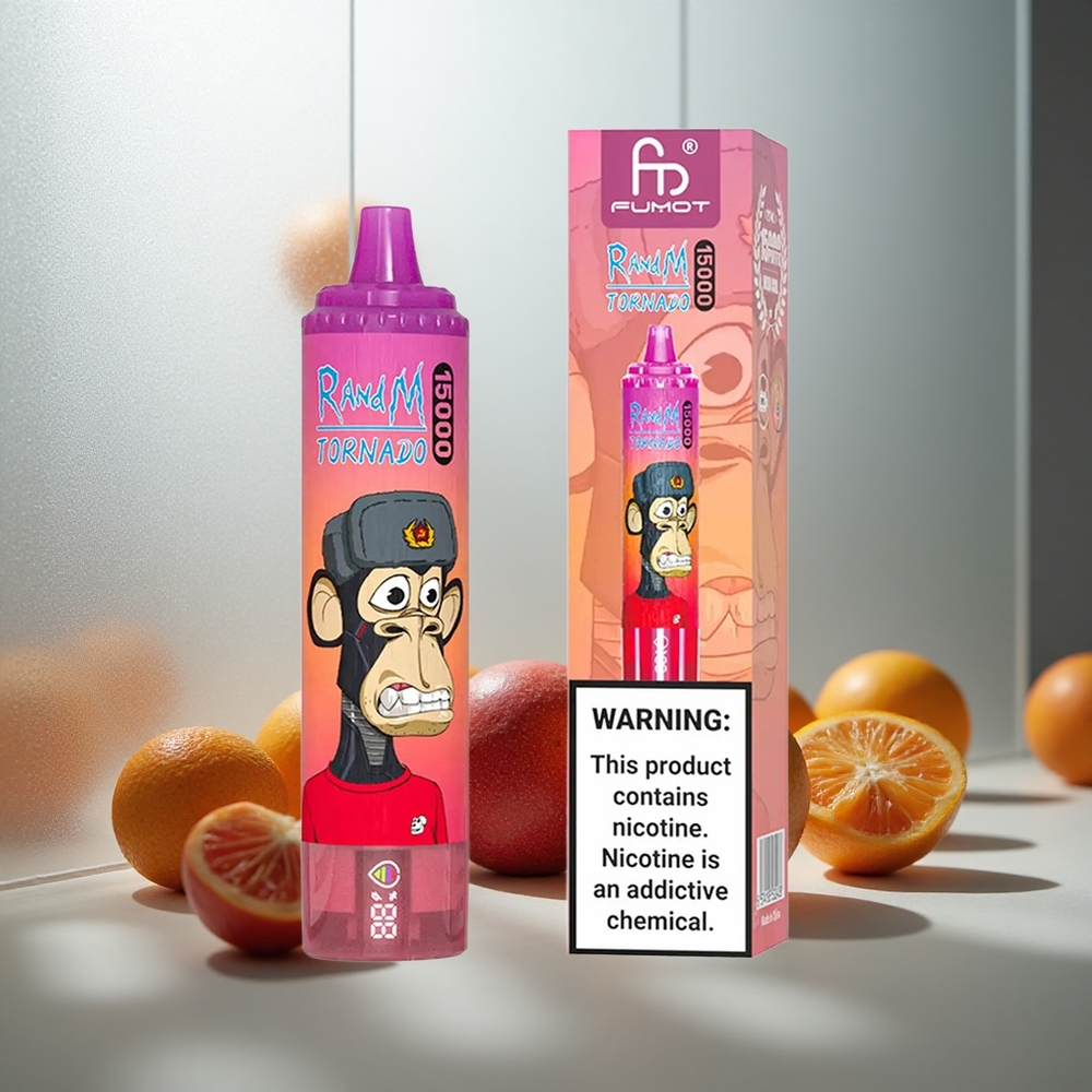 RandM Fumot Tornado 15000 Pufov Enkratna E-cigareta Zmajevo Sadje z 25ml Tekutine in 850mAh Baterijo