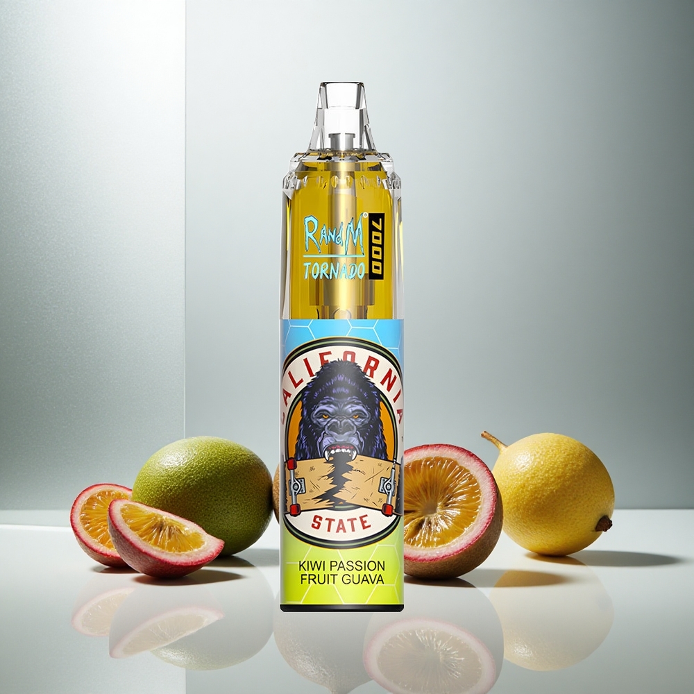 RandM Fumot Tornado 7000 Pufi Enkratna Vapa Koščičasto Sadje Pasijonka Guava 14ML 850MAH
