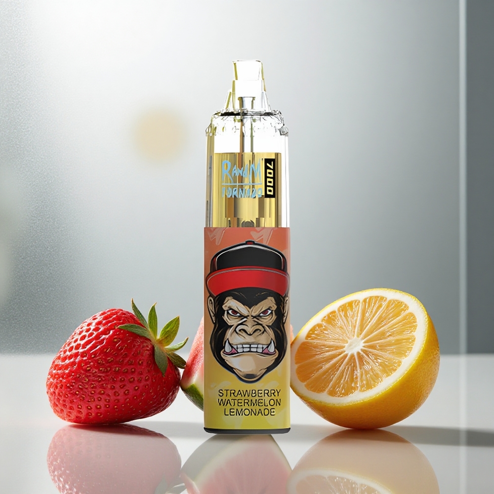 RandM Fumot Tornado 7000 Pufov Enkratna Vapa Jagoda Lubenica Limonada z 14 ML E-tekočine in Mesh Coil
