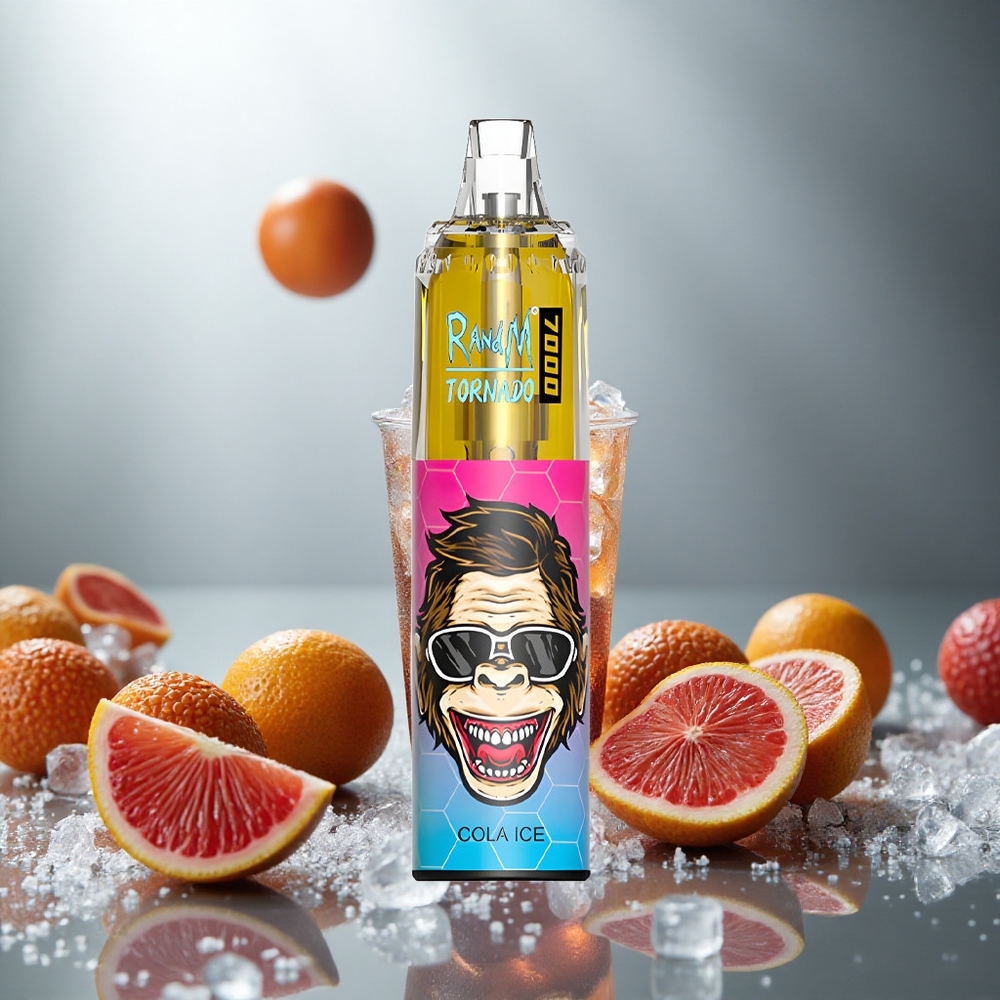 RandM Fumot Tornado 7000 Pufov Enkratna Vape Cola Led z 14 ML E-tekočine in 850 MAH Baterijo