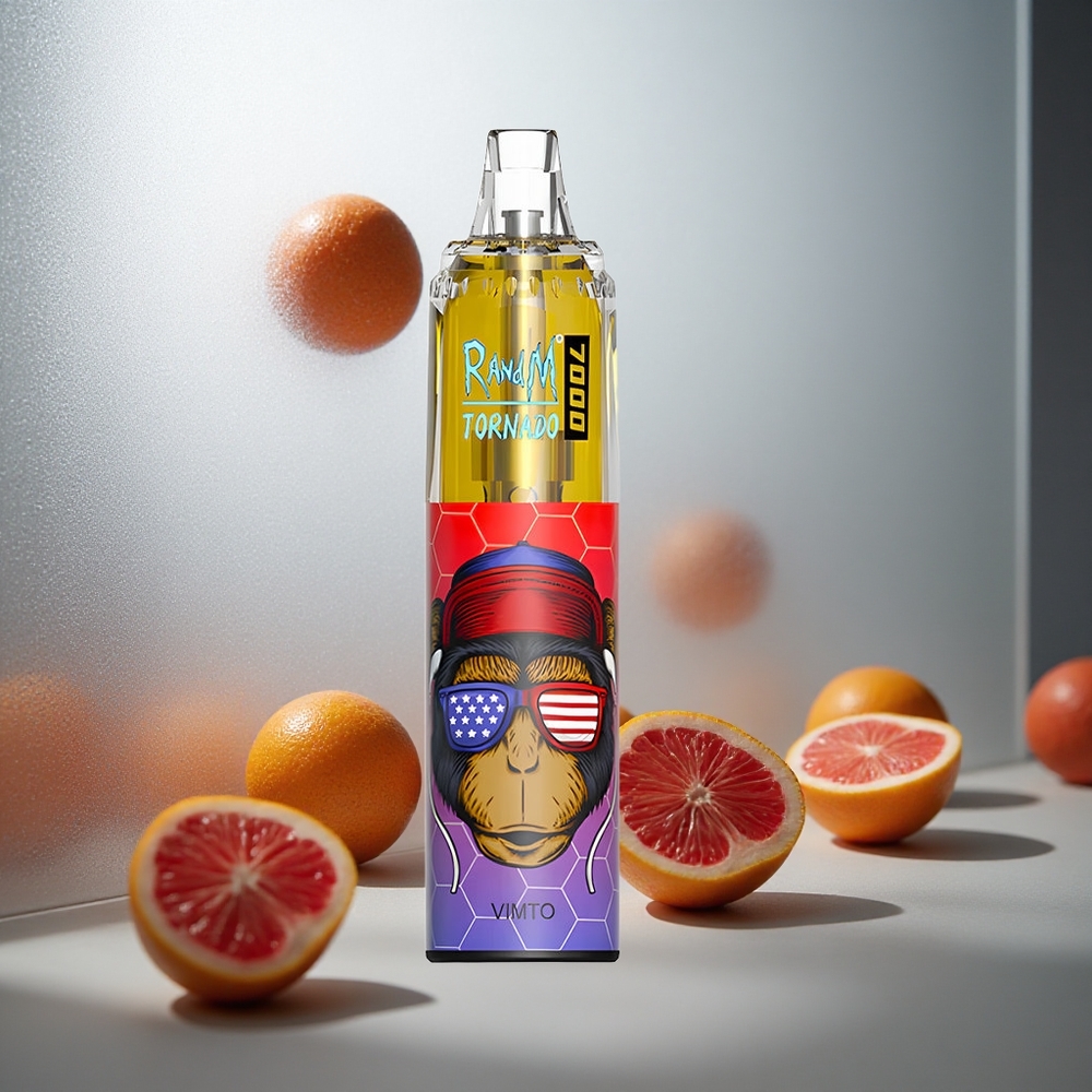 RandM Fumot Tornado 7000 Pufov Enkratna Vape Vimto z 14 ML E-tekočine in 850 MAH Baterijo