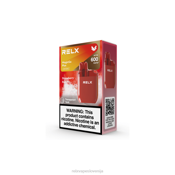 jagoda poči - RELX pod nikotin - RELX MagicGo plus sa600 60XR52