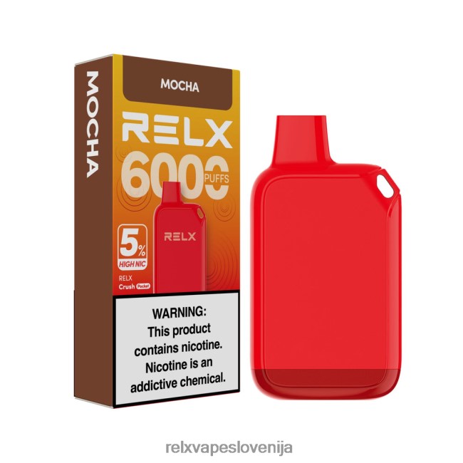 RELX Vape Disposable - RELX Crush Pocket 6000 5 % visoko nic moka 202FZ625