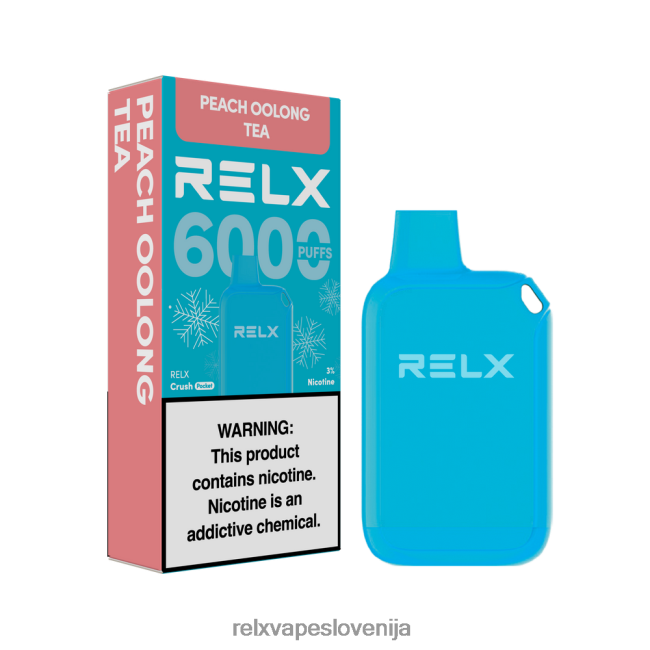 RELX Vape Disposable - RELX Crush Pocket 6000 ledenih breskov oolong čaj 202FZ610