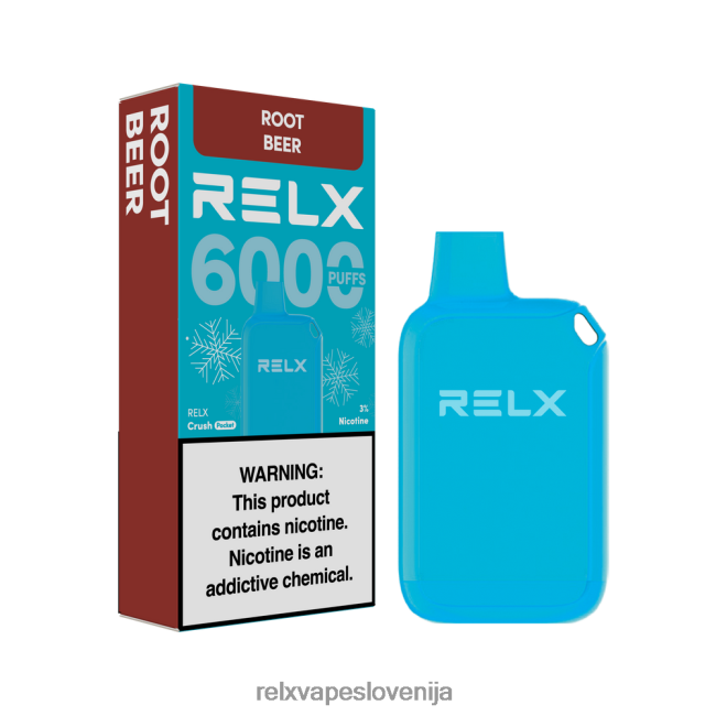RELX Vape Disposable - RELX Crush Pocket 6000 ledenih koreninsko pivo 202FZ620