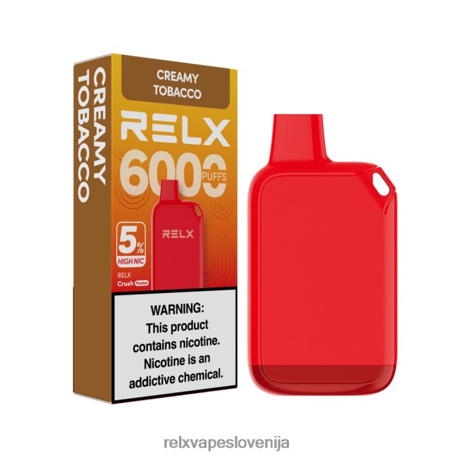 RELX Vape Price - RELX Crush Pocket 6000 5 % visoko nic kremasti tobak 202FZ628
