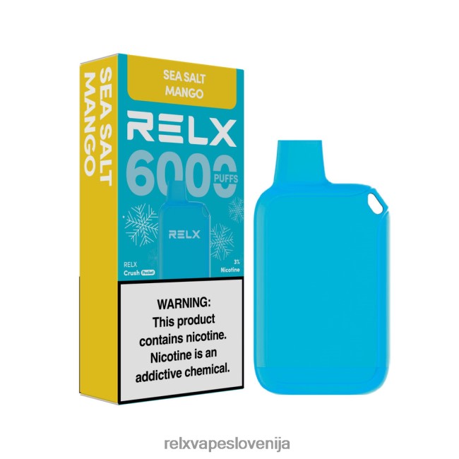 RELX Vape Price - RELX Crush Pocket 6000 ledenih morska sol mango 202FZ613
