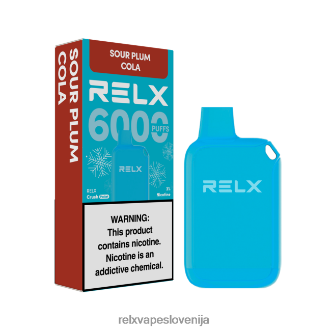 RELX Vape Review - RELX Crush Pocket 6000 ledenih kisla slivova kola 202FZ619